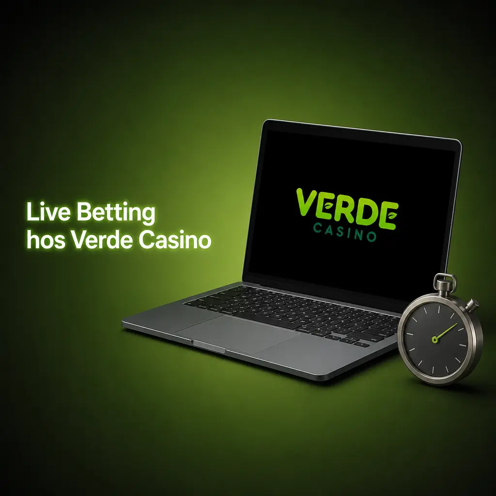Live betting hos Verde Casino med odds på fodbold, tennis, håndbold, ishockey og basketball i realtid