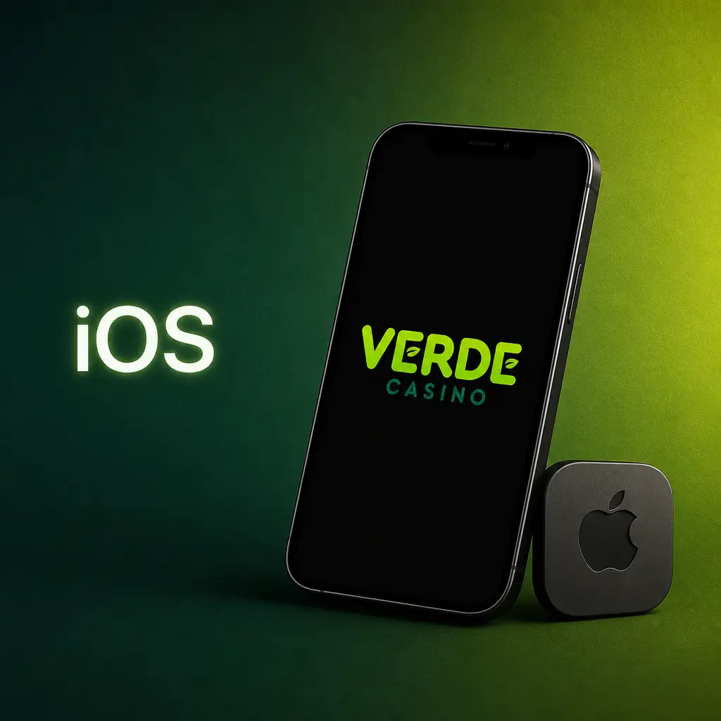 Verde Casino på iOS: guide til at tilføje genvej til mobilwebsitet på hjemmeskærmen via Safari.