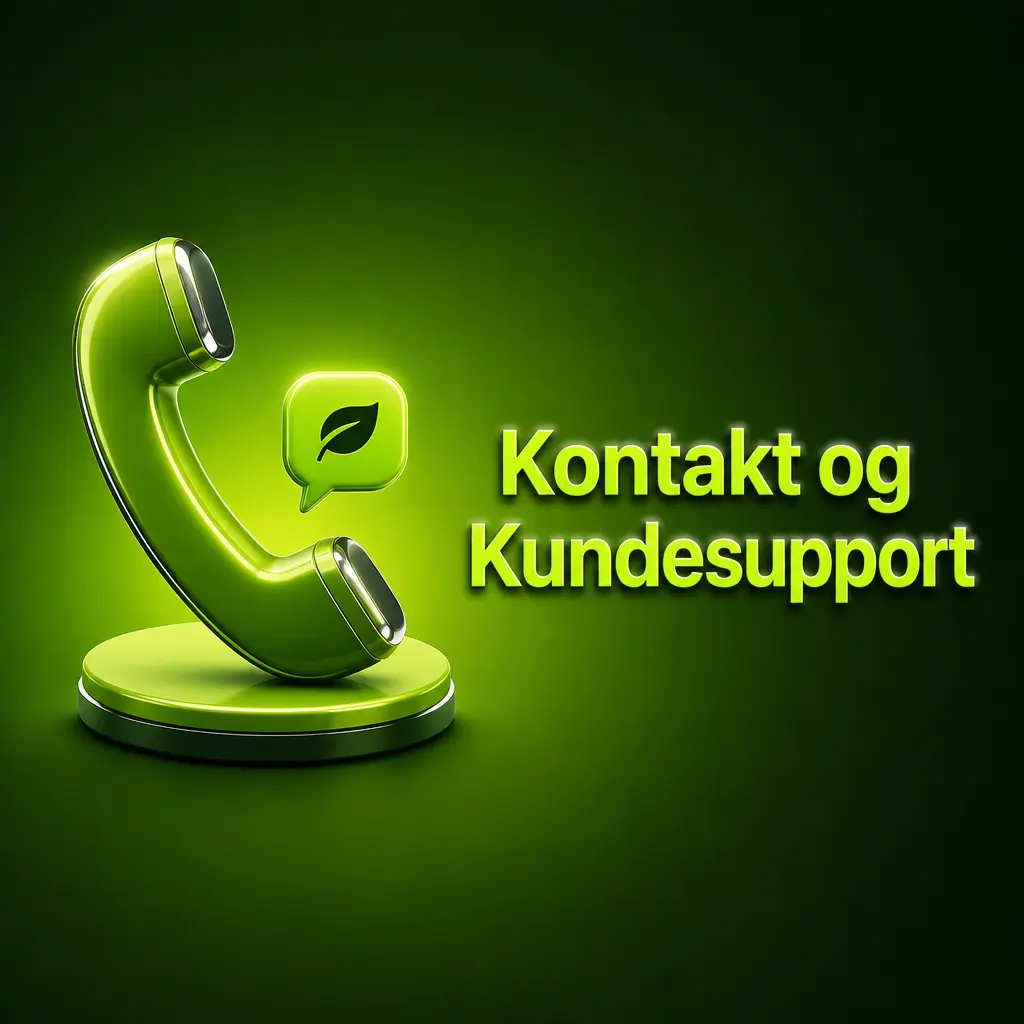 Kundesupport hos Verde Casino døgnet rundt via live chat, e-mail og FAQ-side på dansk