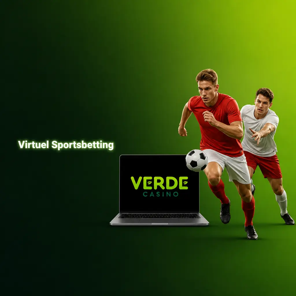 Virtuel sportsbetting hos Verde Casino med computergenereret fodbold, hestevæddeløb, tennis og hundevæddeløb døgnet rundt
